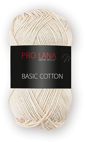 Prolana Basic Cotton - 50G - Farbe: 05, Beige (33 Farben Erhältlich)
