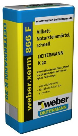 Weber.xerm 866 F, 20 kg – Mortier en pierre naturelle, rapide