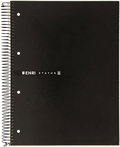 ENRI 100435752 Block Microgelocht A4, 160 Blätter, schwarz