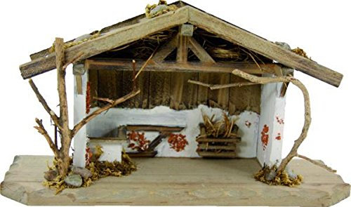 Unbekannt Krippenstall Stall Kürn 30x10x15cm geeignet für 5-9cm Figuren