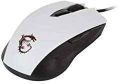 MSI Clutch GM40 - Blanc - Souris Gaming Ambidextre Filaire/Optique 5000dpi/ 8 Boutons/USB