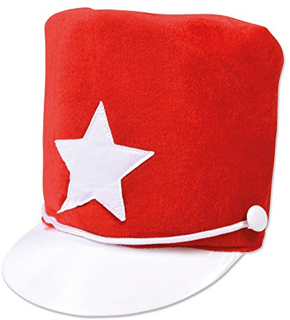 Bristol Novelty BH512 Majoretten-Hut, rot, weich, Filz, Unisex, für Erwachsene, Einheitsgröße Halloween