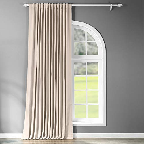 HPD Half Price Drapes Extra Wide Room Darkening Curtains 100 X 120 (1 Panel), BOCH-120601-120-DW, Egg Nog