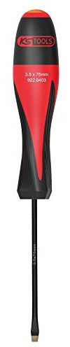 KS Tools 922.6403 Tournevis ULTIMATEgrip Fente, 3,5 mm - L.75 mm | Tournevis ULTIMATEgrip Fente, 3,5 mm - L.75 mm, Chrome Vanadium, vissage précis