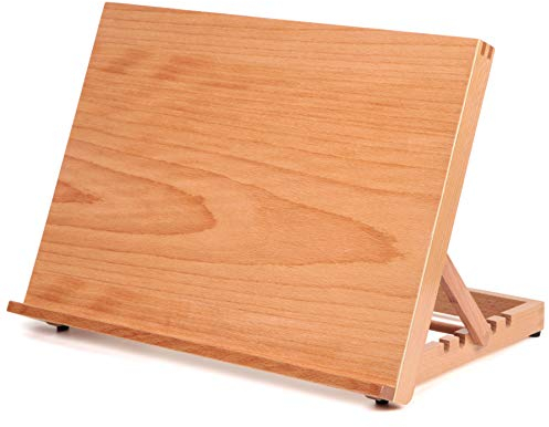 Falling in Art Zeichenbrett aus Holz mit 5 Positionen, Zeichen- und Skizzierbrett, 41,6 x 31,8 cm