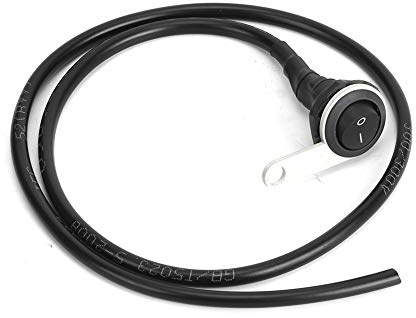 Interruttore Moto Manubrio, 22 mm Universale Interruttore Luci Manubrio Moto Bici ATV Impermeabile Acciaio Singolo Faretti Pulsante di Controllo della Luce sul Manubrio per Fendinebbia e Fari