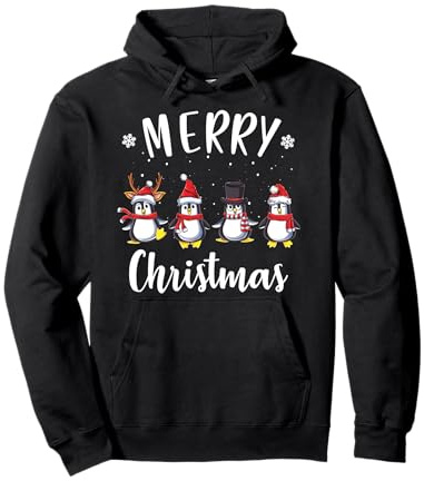 Joyeux Noël Pingouin Sweat à Capuche