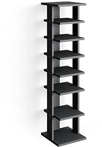 Vicco Schuhschrank Sara, Anthrazit, 26.7 x 110 cm | zur Aufbewahrung von Schuhen und Zubehör geeignet