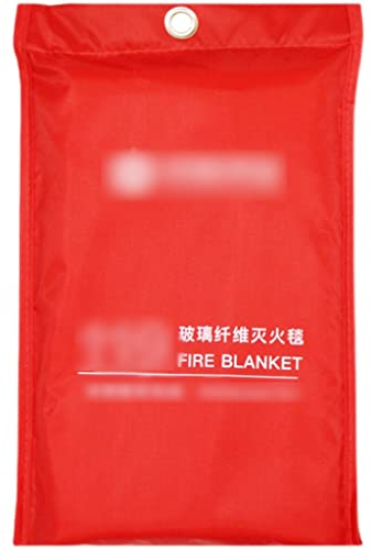 Feuerlöschdecke Löschdecke Kiuche Fettbrand Hotelspezifische Notfalldecken, Fiberglasmaterial Feuerfeste Decke, Entkommen Feuerlöschdecke, Große Größe (Color : Weiß, Size : 78 * 78inches)