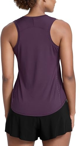 CRZ YOGA Ligero Camiseta Tirantes Racerback Saffron-Deep-Purple 38