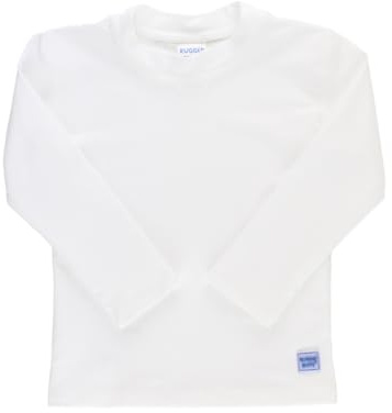 RUGGEDBUTTS Long Sleeve Rash Guard - White - 3T