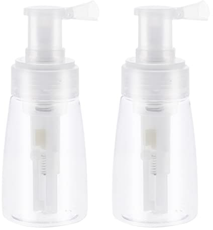 FRCOLOR Powder Spray Bottle for Hair Salon Kitchen Baking Powder 2Pcs 180ml Travel Bottles Dry Powder Spray Bottle Portable Refillable Empty Bottles