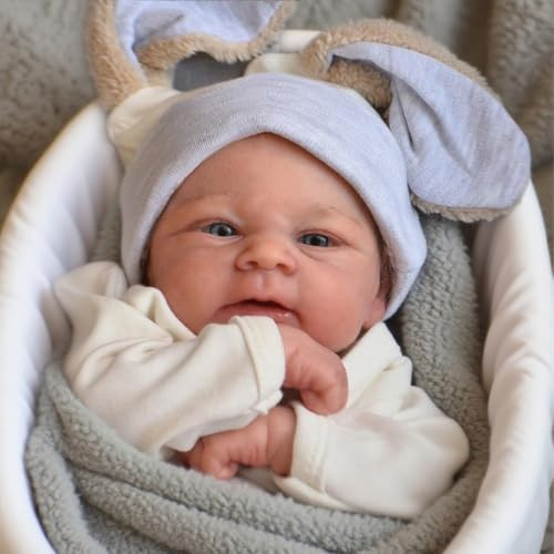 Zero pam Reborn Puppe Lebensecht-42CM Echte Babypuppe Echte Baby Puppen Wie Echt Realistisch Newborn Baby Puppe Reborn Baby Puppe