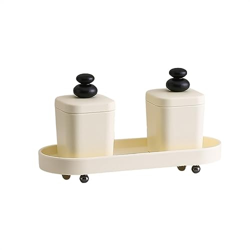 Zahnstocherspender Zahnstocher-Aufbewahrungsbox for Zuhause, kreativ, Exquisite Holz-Zahnseide-Wattestäbchen-Dose küchen Gadget (Color : White)