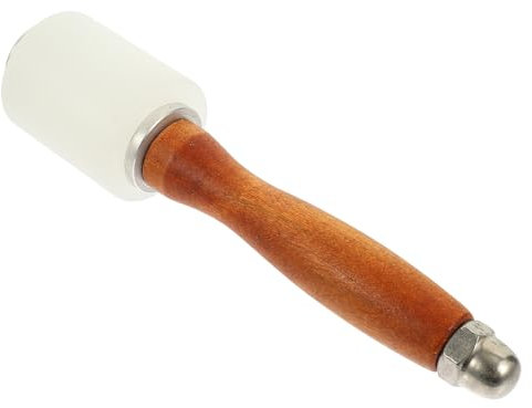 Abaodam Mazzetta Legno Con Manico Per Intaglio Della Pelle Strumento Artigianale Per Lavorazioni Fai Da Te e Creazioni Cuoio Design Compatto e Leggero