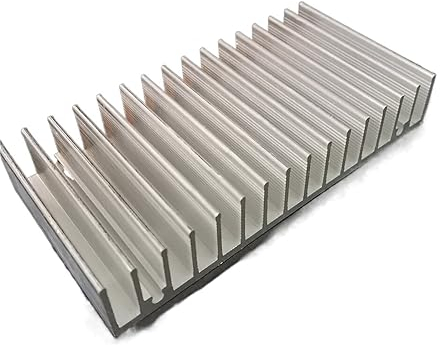 SAEVVCJWW 2 Stück Hochleistungs-LED-IC-Chip-Kühler, thermischer Aluminium-Kühlkörper, LED-COB-Lampe, 100 x 18 x L50 mm