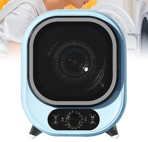 FURLOU Secadora de Ropa pequeña, Secadora de Ropa compacta de Carga Frontal portátil, Secadora de Ropa eléctrica portátil, Uso en encimera o Montaje en Pared, para Apartamentos, dormitorios B