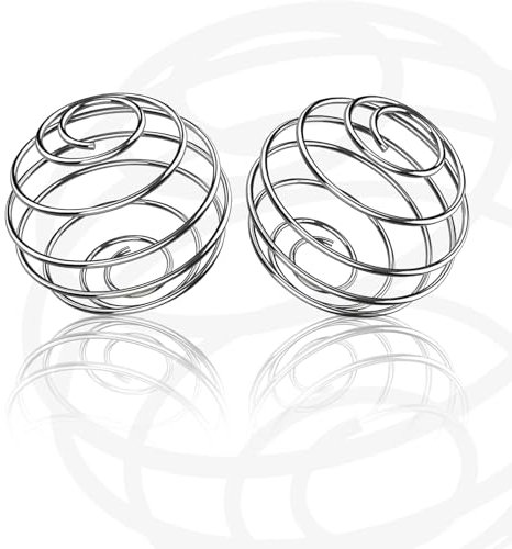 SOPSTUO 2Pcs Protein Shaker Ball, Stainless Steel Bottle Mixer Ball for Protein Shakes Formula, Food Grade Blender Balls for Mixer Bottles