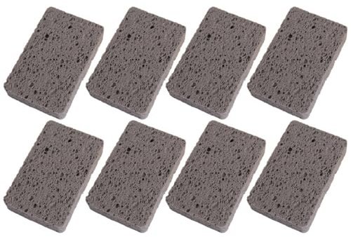 8 Stück Küchenschwamm Schwarz Putzschwamm Langlebig Spülschwamm Küchen Scheuerschwamm Waschbar Spülschwamm Soft Weich Geschirrschwamm (M,Grau)