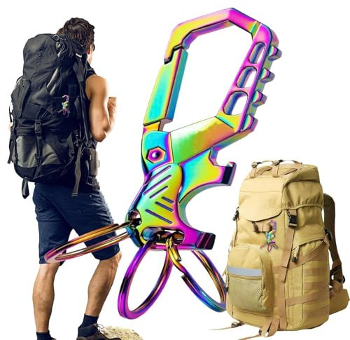 Ouvre-bouteille de la chaîne de clés, ouvre-bouteille de porte-clés - Keychains des femmes | Tournevis à gadget de survie compact compact avec 3 anneaux pour les hommes barmans