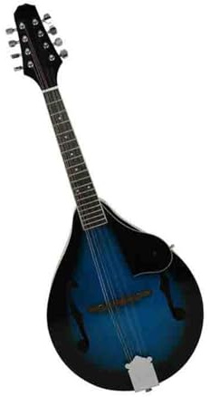 Instrumento Musical Mandolina Madera De Tilo Azul Guitarra De Ocho Cuerdas Con Funda Y Correa Instrumento De Mandolina Profesional(3/4)