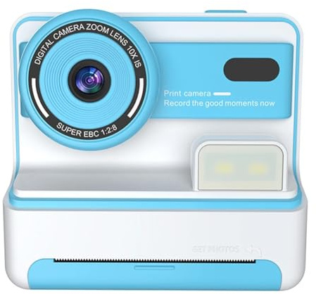 Eieenotee Kids Mini Instant Print Camera 30MP HD 1080P Selfie Digital Camera Thermal Print Camera Fun DIY Gift