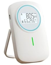 Detector de Gas, Detector de CO2 Inteligente con Bluetooth, Monitor Temperatura y Humedad Interior luz Sonido, Alerta Dual for Oficina, Estudio hogar para el Trabajo, el hogar