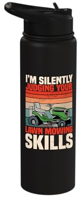 Lawn Mower Mowing Grass Cutter Lawnmower Rotary Yard Garden Stainless Steel Insulated Water Bottle
