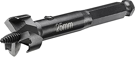 DEWALT Mèche à Façonner 25mm - Perçage Rapide dans le Bois et le Plâtre - Tige Antidérapante - Point Pilote Fileté - Matériau Robuste et Durable - Pour une Utilisation Professionnelle, DT4575-QZ