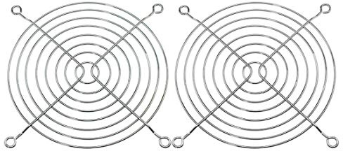 sourcing map 2 Pack 115mm Metal CPU Fan Grill Guard Protector for 120mm PC Computer Case Fans