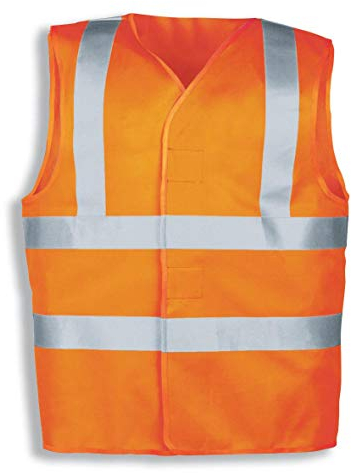 Uvex Protection Flash Arbeitsweste - Warnorange Unisex-Sicherheitsweste - Mit Klettverschluss XL