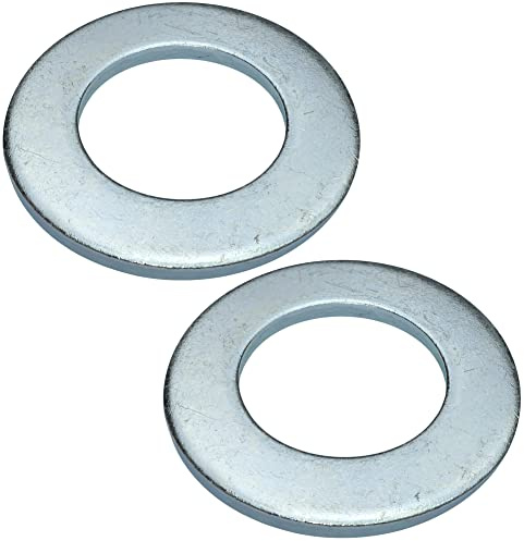 AERZETIX - C49145 - Satz von 2 Unterlegscheiben flach breiter - beilagscheiben - M36 Ø64mm H 4.7mm - aus verzinktem stahl - DIN 125 - für holzkonstruktionen