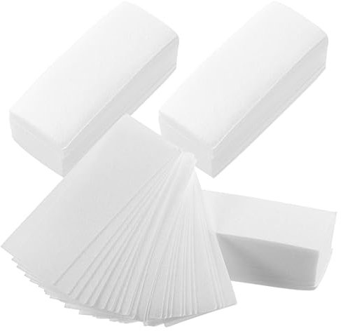 400PCS Wax Strips Paper, Muslin Waxs Paper Strips Face Legs Wax Strip Face Legs Bikini Eyebrows, Chest Hair, 3.8x10cm(small size)