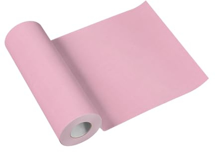 Paw Chemin de Table Effet Tissu 40 cm x 24 m - Rose Clair | Décoration de fête pour communion, mariage, anniversaire et baptême, en papier Airlaid, absorbant, prédécoupé tous les 120 cm