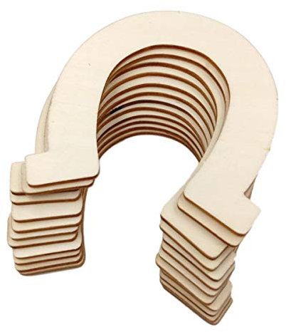 Ciieeo Decor Stück Unbemalte Holzausschnitte für Bastelprojekte -puzzle-dekorationen