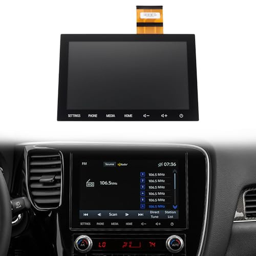 Dasbecan 8 Touch Digitizer LCD Screen Radio Compatible with 2020 2021 2022 Mitsubishi Outlander Replaces 8740A103 8740A098