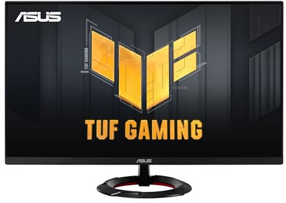 ASUS TUF Gaming 23.8” 1080P Monitor (VG249Q3R) – Full HD, 180Hz, 1ms, Fast IPS, Extreme Low Motion Blur, FreeSync, Variable Overdrive, Shadow Boost, Eye Care, 100% sRGB, 3 yr Warranty