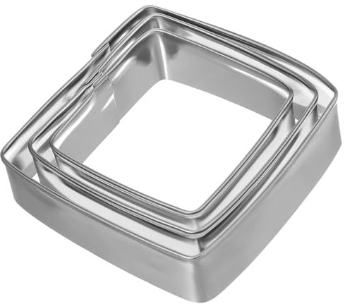Garneck Tagliabiscotti Rettangolari 6 Pezzi Per Biscotti in Acciaio Inossidabile Tagliabiscotti Stencil Da Forno