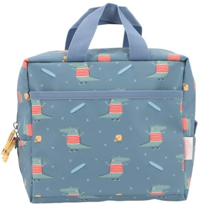 Tutete - Bolsa isotérmica para comida Entanf | Bolsa de comida pequeña y fácil de usar para los niños | Ideal para almuerzos y meriendas | Exterior impermeable, lavable y resistente | Croc