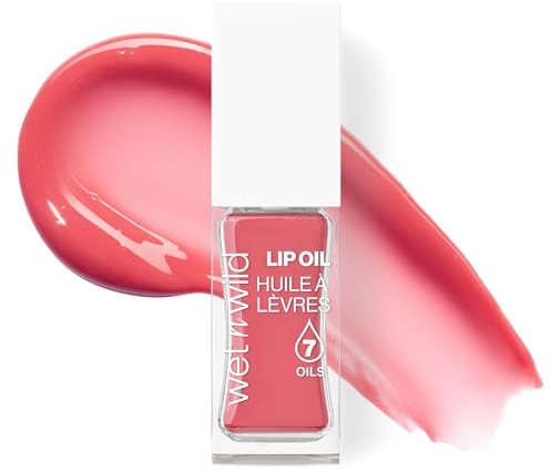Wet n Wild Getöntes Lip Oil, Pflegendes & Nicht-Klebriges Rotes Lipgloss Mit 7 Natürlichen Ölen, Leichte Formel Für Spiegelähnlichen Glanzeffekt, Farbton Vintage Society