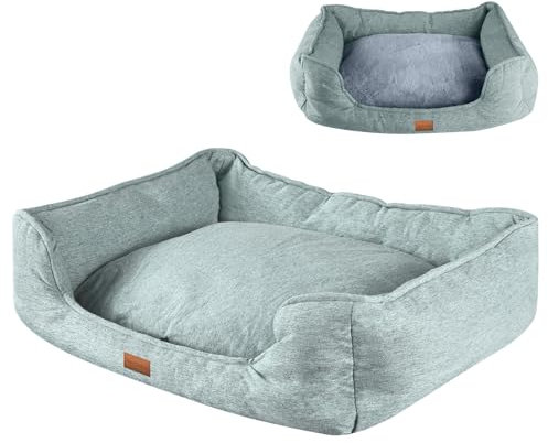 Pettidot Hundebett Katzenbett Kleine Mittelgroße Grosse Hunde Hundekorb Hundesofa Hundebett Waschbar Schlafplätze & Möbel für Hunde Katzen (M, Grün)