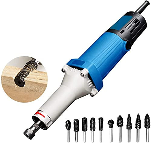 Ciseau à Bois électrique 400 W avec Fraises rotatives 6 mm pour Le Bricolage du Bois, 220 V