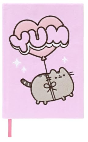 Grupo Erik Pusheen Notizbuch A5 Journal Tagebuch Merch Geschenke | Reisetagebuch Plüsh Liniert Journal Ringbuch Mädchen und Jungen Einschulung - Notizblock A5 14,8 × 21,0 cm