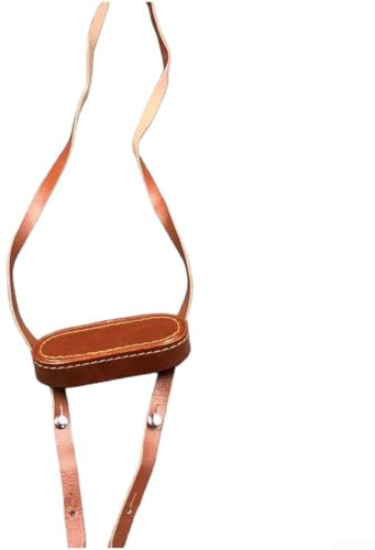 Housse de protection en cuir avec lanière - Compatible avec jumelles style 62 - Convient pour l'observation des oiseaux et la randonnée - Cuir rouge