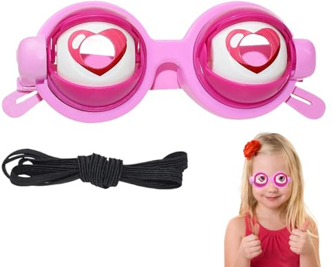 Funny Glasses for Adults | Visors with Manual Flashing Action, Stuffing Glasses for Hoaxes, for Festivals, Celebrations, Theatrical Performance, Holiday Party, Birthday
