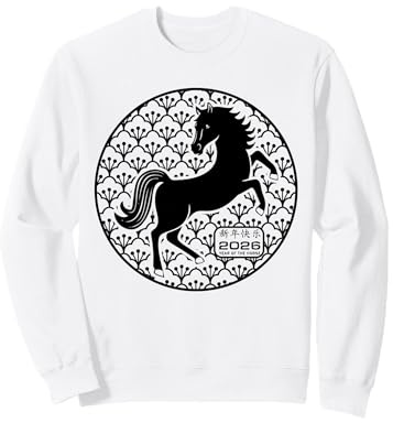 Nouvel an Chinois 2026 Année du Cheval de feu Signe du Zodiaque Sweatshirt