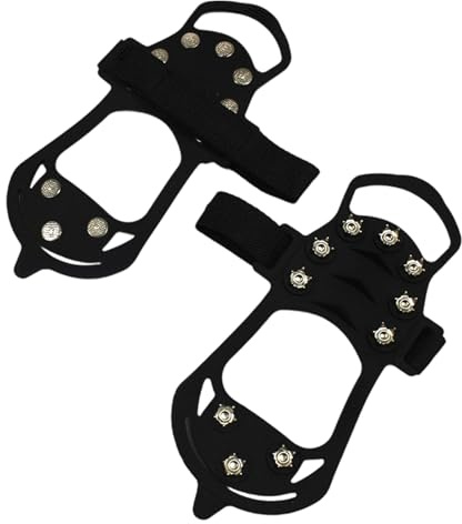 Grampones De Hielo,Sujetadores Antideslizantes Ligeros | Grampones De Tracción para Hombres En Nieve Y Hielo,para Desplazamiento Compras Trabajo Escalada Correr