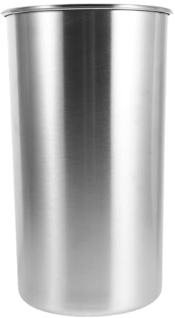 SUPVOX Poubelle de Table Encastrée 5,5l en Acier Inoxydable Couvercle Basculant Rotatif 360° Cuisine et Salle de Bain Design Gain de Place