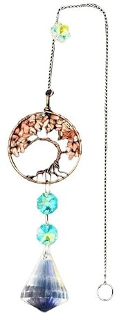 Gravel Life färgpläterat trädglashängande halsband - unika naturinspirerade smycken