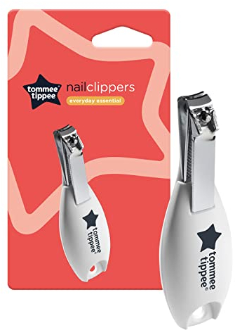 Tommee Tippee Everyday Essentials Baby Nail Clippers, Suitable for 0m+, Newborn Nail Scissors with Rounded Edges and Moulded Handle to Prevent Slipping